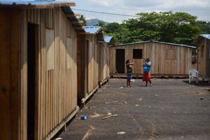 Se inicia el traslado de familias a viviendas temporales en Escuintla