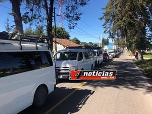 Caravana de transportistas de Quiché se dirige a la capital como medida de protesta