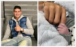 Bebé de James Rodríguez se llevó todos los piropos en foto que subió el jugador