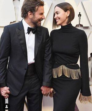 EN FOTOS El sugerente escote de Irina Shayk al acompañar a  Bradley Cooper a los Premios Oscar 2019