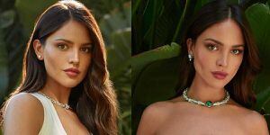 Eiza González encapsula el verano en un look con top de tirantes y minifalda plisada blanca