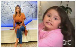 (Video) Hija de Andrea Guerrero se robó el show al interrumpir a su mamá en 'Noticias RCN'