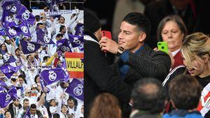 James regresó al Bernabéu y los hinchas del Real Madrid le gritaron una petición