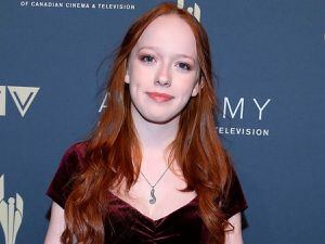 Amybeth McNulty, atriz de Anne With An E, posta foto do seu novo camarim