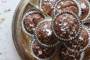 Muffins de avena y cacao para calmar la ansiedad de forma saludable