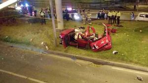 Revelan inédito video del fatal accidente ocurrido en la autopista norte de Bogotá