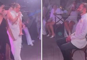 [VIDEO] El sensual baile que JLo le regaló a Ben Affleck en su fiesta de matrimonio