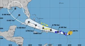 Desde la medianoche se comenzarán a sentir vientos de tormenta en Vieques y Culebra