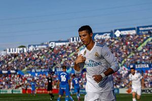 Cristiano marcó su primer gol en la Liga y salvó al Real Madrid en su visita a Getafe