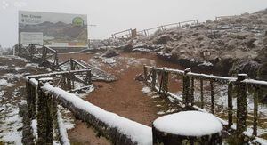 Fotos: El Cajas (Cuenca) se cubrió de nieve debido a las bajas temperaturas