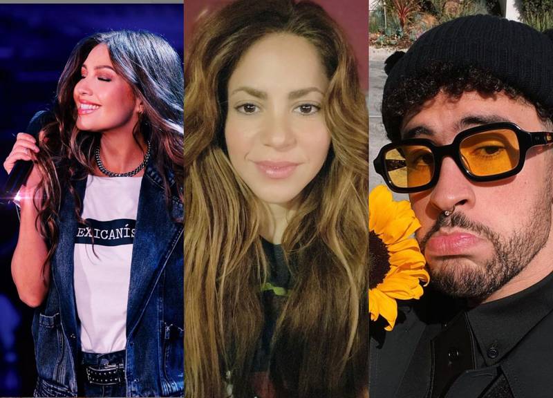 Thalía, Bad Bunny y los famosos que no tienen buena relación con Shakira