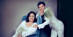 Se filtran primeras fotos del matrimonio de Claudia López y Angélica Lozano