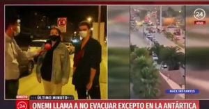 "No quería evacuar porque estaba comiendo fideos": el relato en vivo de una pareja en La Serena que se hizo viral