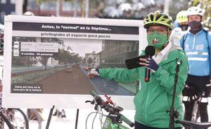 Carros vs bicis: Claudia López se lanza contra detractores de la ciclorruta de la Séptima